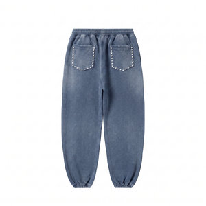 Pantalon de jogging léger en twill pour homme ZAINI ZI-151, respirant, écologique, séchage rapide, fermeture à cordon, devant plissé, logo personnalisé - Product Image 2
