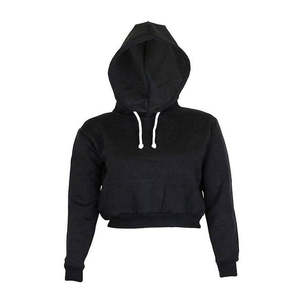 บริษัทผลิตเสื้อฮู้ดดี้ผู้ชายแบบสวมหัว ทรงโอเวอร์ไซส์ ผ้าฝ้าย 100% สำหรับฤดูหนาว พร้อมโลโก้ด้านหน้า แบบครอป รับผลิตตามสั่ง - Product Image 3