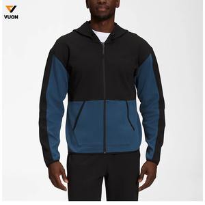 Logo personnalisé OEM Survêtement de sport pour hommes de haute qualité Sweat à capuche à fermeture éclair en polaire Cotton Tech pour l'hiver en salle de sport - Product Image 2