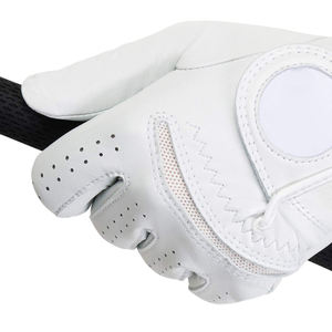 Respirant de haute qualité Logo personnalisé antidérapant gants de golf unisexes mains en cuir véritable utiliser le sport - Product Image 5