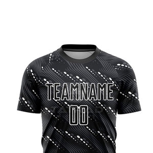 Vente directe d'usine TATRAD SPORTS Maillot de football en sublimation imprimé pour hommes et femmes, vêtements de sport 100% polyester, séchage rapide, respirant - Product Image 4
