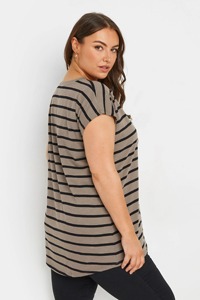 เสื้อยืดลายทางอินเทรนด์ฤดูร้อนสำหรับผู้หญิงไซส์ใหญ่พิเศษใส่ในฤดูร้อนสินค้าจำนวนมากเป็นมิตรต่อสิ่งแวดล้อมผู้ขายเสื้อผ้าปรับแต่งได้ - Product Image 4