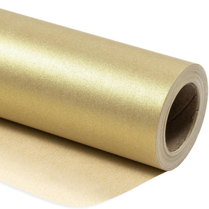 Papel artesanal de un solo lado de 76,2 cm X 4,87 M, envoltura Rosa mate elegante, papel de regalo colorido, boda, San Valentín, cumpleaños, Navidad - Product Image 4