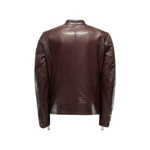 2024แจ็คเก็ตหนังวัวแท้สำหรับผู้ชาย, ใหม่เสื้อแจ็คเก็ตแขนยาวสไตล์สตรีทสำหรับฤดูใบไม้ผลิและฤดูหนาว - Product Image 4