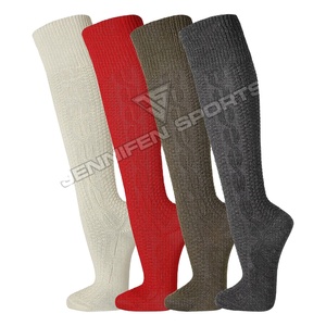 Chaussettes bavaroises allemandes personnalisées pour hommes sous le genou pour les chaussettes traditionnelles de l'Oktoberfest Matériau utilisé Mélange Spandex/Nylon/Coton - Product Image 1