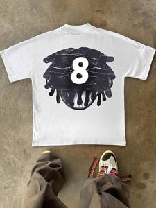 เสื้อยืดคอกลมแขนสั้นผ้าฝ้ายแท้ 100% ระบายอากาศได้ดี สไตล์วินเทจ สำหรับผู้ชาย พิมพ์ลายดิจิทัล กำลังเป็นที่นิยมในปากีสถาน - Product Image 2