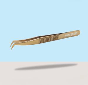 Vente en gros de pinces à cils de séparation d'isolement pointue et pointue, couleur or plasma, pince à cils en acier inoxydable - Product Image 4