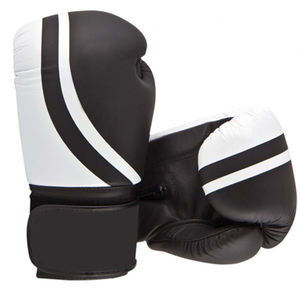 ถุงมือชกมวยแบบเต็มนิ้ว16ออนซ์สำหรับผู้ชายทำจากหนังผลิตจากปากีสถาน - Product Image 1