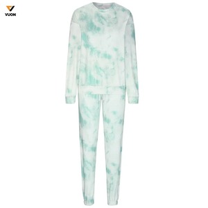 Meilleures ventes en gros Sweat-shirt et pantalon de jogging unisexe tie-dye Pull-over pour hommes pour l'hiver avec fonction de maternité - Product Image 3