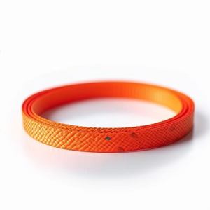 Overmann 50m Orange Reflective <b>Polyester</b> <b>Lanyard</b> 4mm Safety Reflector - Product Image 3