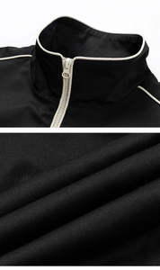 Chaqueta de chándal de sublimación de poliéster 100% superventas al por mayor con cuello levantado - Product Image 6