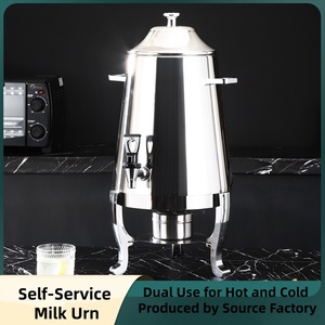 מזנון ציוד קייטרינג דלוקס מזנון 13l משקה נירוסטה מיצים קפה סודה מתקן חלב - Product Image 2