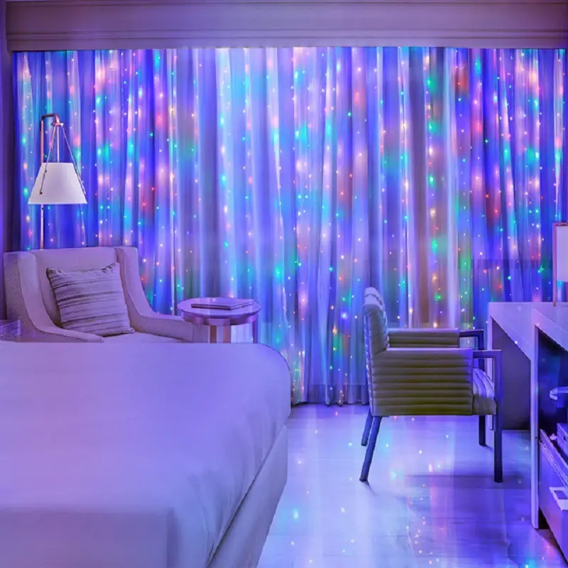 Usb kiểm soát dây rèm ánh sáng LED trang trí cô gái trái tim thiết kế cho ngoài trời và trong nhà sử dụng nổi tiếng phòng Kỳ nghỉ đám cưới
