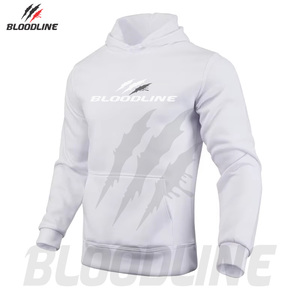 BLOODLINE <b>Pink</b> Unisex Hooded <b>Sweatshirt</b> Front Logo Anti-Wrinkle Quick Dry Breathable 100% Cotton Fleece Regular Fit Hip Hop - Product Image 1