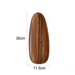 ถาดใส่กาแฟและถาดไม้ทำด้วยมือถาดไม้สำหรับอาหารและเครื่องดื่มทนทานถาดเสิร์ฟไม้สีน้ำตาลขนาดมาตรฐาน - Product Image 2