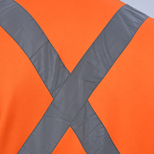 Áo Polyester tùy chỉnh với băng phản chiếu khả năng hiển thị cao, quần áo bảo hộ lao động an toàn thoáng khí cho nam và nữ | Nhà cung cấp OEM - Product Image 3