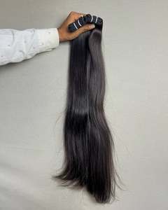 Extensions de cheveux humains indiens Remy à double tirage Cuticule alignée et douceur garantie - Product Image 1