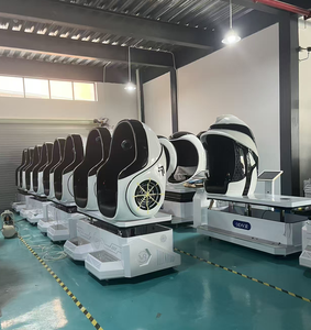 Simulatore di Gioco Cinema VR 9D Biposto Blu a Forma di Uovo dalla Fabbrica di Panyu, Attrezzatura per Parchi Divertimento in Realtà Virtuale - Product Image 3