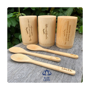 Tasses en bambou artisanales réutilisables Eco Drinkware pour café, bar et restaurant - Product Image 1