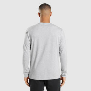 Camiseta de manga larga para hombre de alta calidad, ropa informal cómoda y elegante para todas las estaciones, ropa de calle, logotipo personalizado al por mayor - Product Image 3