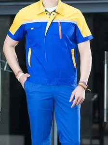 Overoles de Trabajo Antiestáticos de Verano, Manga Corta, Transpirables, Uniformes para Mujer y Hombre, Tallas Grandes, para Taller, Reparación de Autos, Electricista - Product Image 4