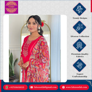 Ensemble Kurti Dupatta pour occasions spéciales, vêtements ethniques indiens, design unique, viscose rayonne pure, broderie de séquence, haute qualité - Product Image 4