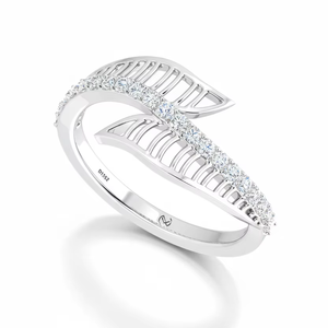 แหวนทอง14K และเพชรธรรมชาติหรูหราของผู้หญิง0.30Ctw ออกแบบอย่างมีสไตล์ - Product Image 1