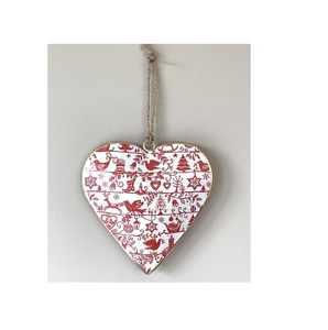 Multiple Painted Heart Shape Designs Best Customized Size for Hanging Use Perfect Home Indoor and Christmas Decor - Product Image 3