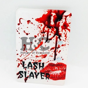 Hot Sale Acrylic Lip heart Tile Red Eyelash Extension Lash Tiles All Types Of Shape Glass <b>Trays</b> Pallet Holder Tweezer Magnet - Product Image 6