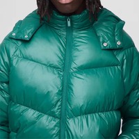 Veste matelassée à capuche pour homme en toile imperméable de haute qualité avec logo personnalisé, antibactérienne, style streetwear d'hiver pour l'extérieur