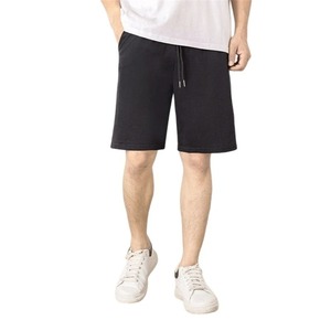 Vente en gros de shorts de sport d'été personnalisés pour hommes vêtements de sport décontractés/fitness en coton respirant motif solide taille XS taille élastique - Product Image 1
