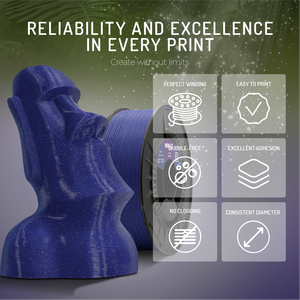 Filamento PLA HD con Purpurina WINKLE, 1.75mm, 1kg, para Impresora 3D, Venta al por Mayor, Partículas FDM, Acabado Fácil de Imprimir, Sin Deformaciones, Hecho en Europa, 0.05mm - Product Image 4