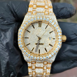 Reloj Mecánico Automático de Acero Inoxidable con Moissanita, Zafiro de Hielo, Grafito y Turmalina, con Diamantes de Laboratorio - Product Image 1