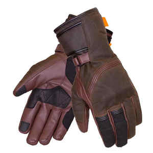 Guantes de cuero sintético artificial o original de piel de vaca auténtica para ciclismo de montaña, guantes deportivos para ciclistas, guantes de dedo completo - Product Image 1