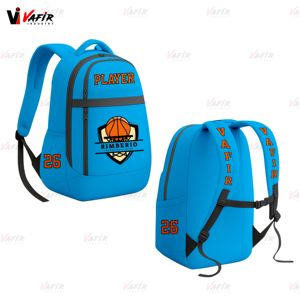 Sac à dos de rugby à design de numéro avec logo d'équipe personnalisé sac de football étanche de loisirs en plein air par sublimation - Product Image 5