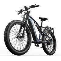 Vélo de montagne électrique Shengmilo MX05 avec écran intelligent, batterie 48V17.5AH, fourche avant double suspension en aluminium, phares à faisceau haut/bas