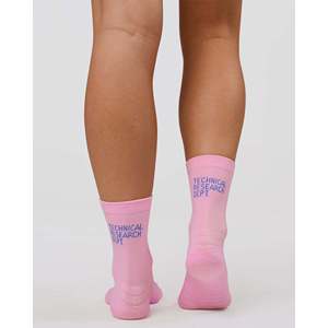 Hype Performance Crew Socken - Rosa-Blau - Atmungsaktive Gestrickte Sportsocken für Radfahren - Product Image 3