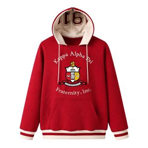 Kappa Alpha Psi Krimson Prep <b>Hoodie</b> True To Size Premium Fleece Embroidered Greek Letter Crest Classic Style - Product Image 4