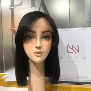 วิกผมบ๊อบสีดำธรรมชาติ LINU WI13 ขนาด 12 นิ้ว พร้อมหน้าม้าสวยเป็นธรรมชาติ ผมแท้เวอร์จินเวียดนาม 100% - Product Image 2
