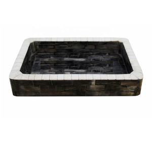 Hot Selling Handcrafted Rectangular Design Horn Tray Coffee <b>and</b> Tea Serving Tray Table <b>Top</b> Decorative Horn Tray for Kitchen - Product Image 5