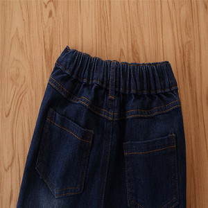 กางเกงยีนส์ขากระดิ่งสำหรับเด็กผู้หญิงกางเกงขากระดิ่งกางเกงขาบานสำหรับเด็กผู้หญิงกางเกงระบายระบายกางเกงผ้าเดนิมระบายอากาศบริการ OEM - Product Image 6