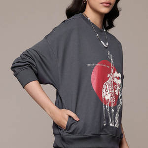 Chaqueta de Mujer de Alta Calidad, Estampada en la Parte Delantera, Colores y Tallas Personalizadas, Resistente al Viento, Transpirable, 100% Algodón, Estilo Holgado, para Otoño e Invierno - Product Image 3