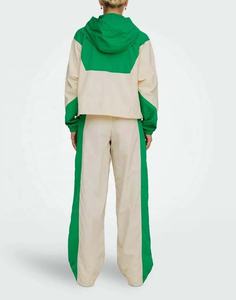 Chaquetas cortavientos con capucha y cremallera con logotipo personalizado para mujer, técnicas impresas de entrenamiento ligeras y transpirables - Product Image 6