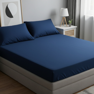 Indian Manufacturer of Standard Quality Modern Style 4 Pcs Polyester Bedsheet Set for Home Use Available in Bulk Quantity - Product Image 1
