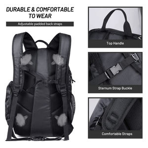 Mochila deportiva informal con soporte para bola y compartimento para zapatos para jugadores de baloncesto-Bolsa deportiva - Product Image 3