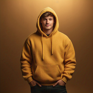 Sudadera con capucha polar para hombre Sudadera con capucha de peso pesado Sudadera con capucha transpirable a prueba de viento para hombre - Product Image 5
