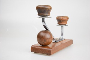 Porte-bougie en bois artisanal, aspect artistique pour la décoration de la maison, coin cosy, présentoir de table, salon, fabriqué à la main en Inde - Product Image 5