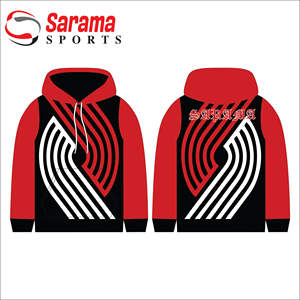 Sudadera con capucha unisex de gran tamaño, sudadera de poliéster con estampado personalizado por sublimación, impermeable con característica bordada - Product Image 3