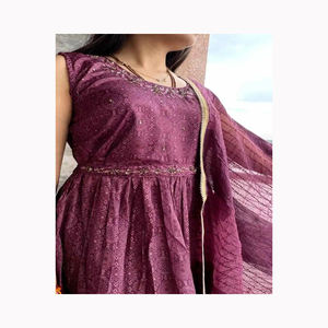 Robes longues de plage décontractées Boho noires pour dames Salwar Kameez en soie pour femmes col en V sans manches avant broderie de perles Sexy élégant - Product Image 2