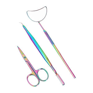 Custom Stainless Steel <b>Eyelash</b> Extension Tweezers Set 7 Pieces Precision Lash <b>Tools</b> For <b>Beauty</b> Professionals - Product Image 4